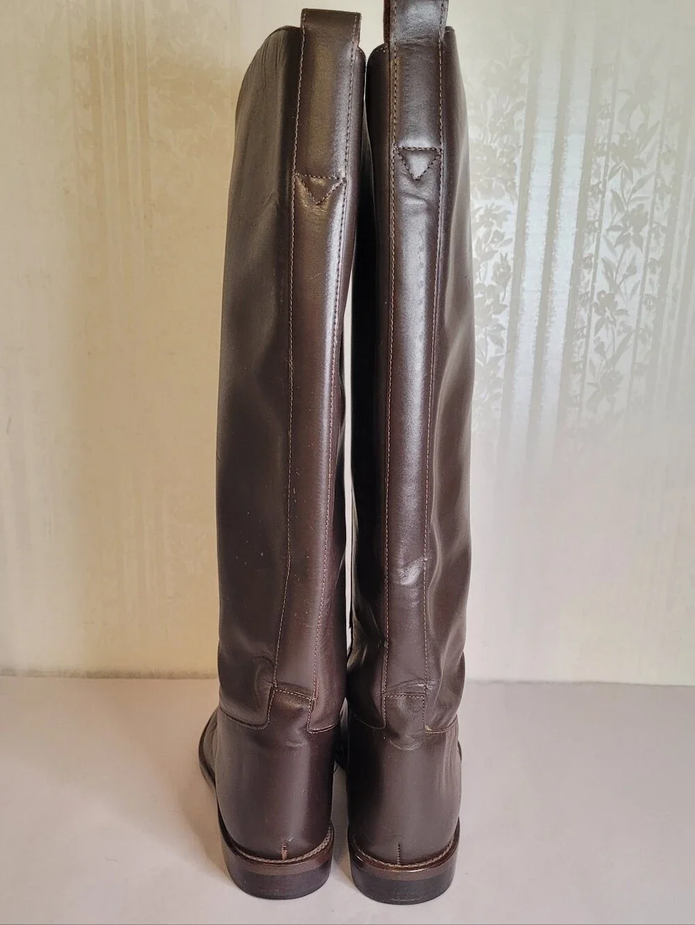Nine West Majesta Brown Leather Riding Boots Size 7.5 - Picture 6 of 10